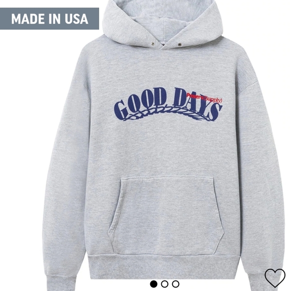 Powers supply good Days Hoodie in Heather Grey - Picture 1 of 2